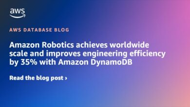 Amazon Robotics achieves worldwide scale and improves engineering efficiency by 35% with Amazon DynamoDB