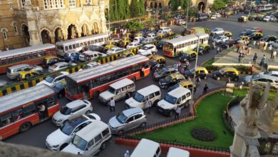 Vehicles ply on a road at Brihanmumbai Municipal Corporation BMC Vivek A 260818  4  jpeg