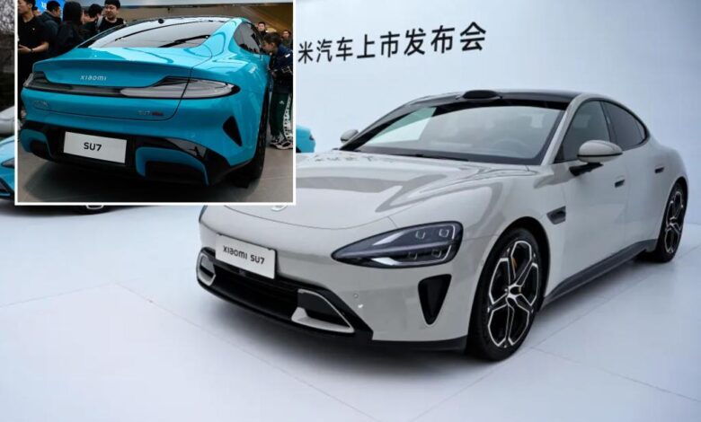 Tesla faces new rival in China as smartphone maker Xiaomi unveils first electric car Tesla faces new rival in China as smartphone maker Xiaomi unveils first electric car