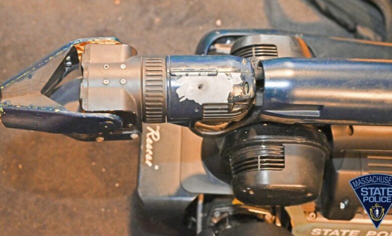 Robotic police dog shot multiple times, helped avoid bloodshed Robotic police dog shot multiple times, helped avoid bloodshed