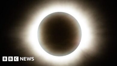 Watch stunning images and best moments from total solar eclipse