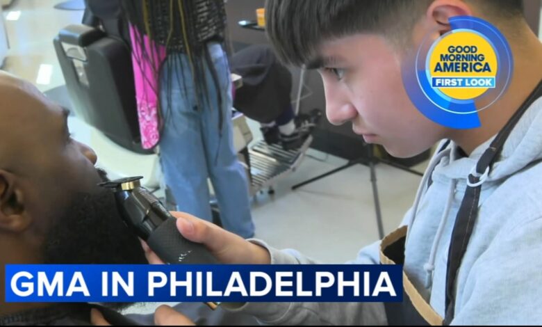 Mustang Barber Shop at Dobbins Technical High School helps Philadelphia students learn entrepreneurial skills while giving back Mustang Barber Shop at Dobbins Technical High School helps Philadelphia students learn entrepreneurial skills while giving back