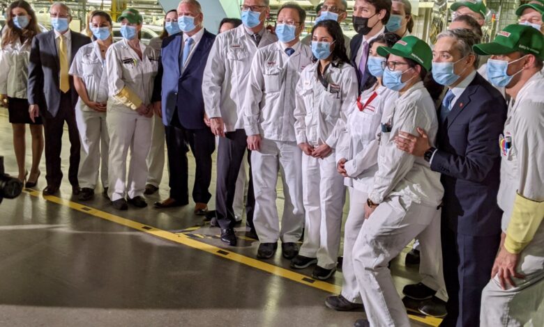 Honda Canada announces B boost for electric vehicle production Honda Canada announces B boost for electric vehicle production