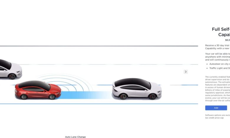 Tesla lowers price of ‘Full Self-Driving’ to ,000, down from ,000 Tesla lowers price of ‘Full Self-Driving’ to ,000, down from ,000