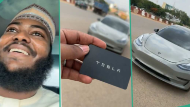 “Tesla Model 3”: Man Drives Tesla Electric Car Worth ,000, Manufactured By Elon Musk’s Company