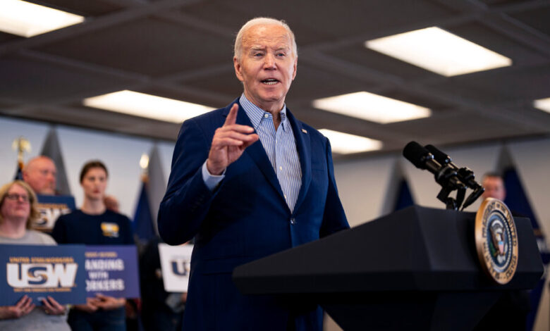 Biden, Competing With Trump to Be Tough on China, Calls for Steel Tariffs Biden, Competing With Trump to Be Tough on China, Calls for Steel Tariffs
