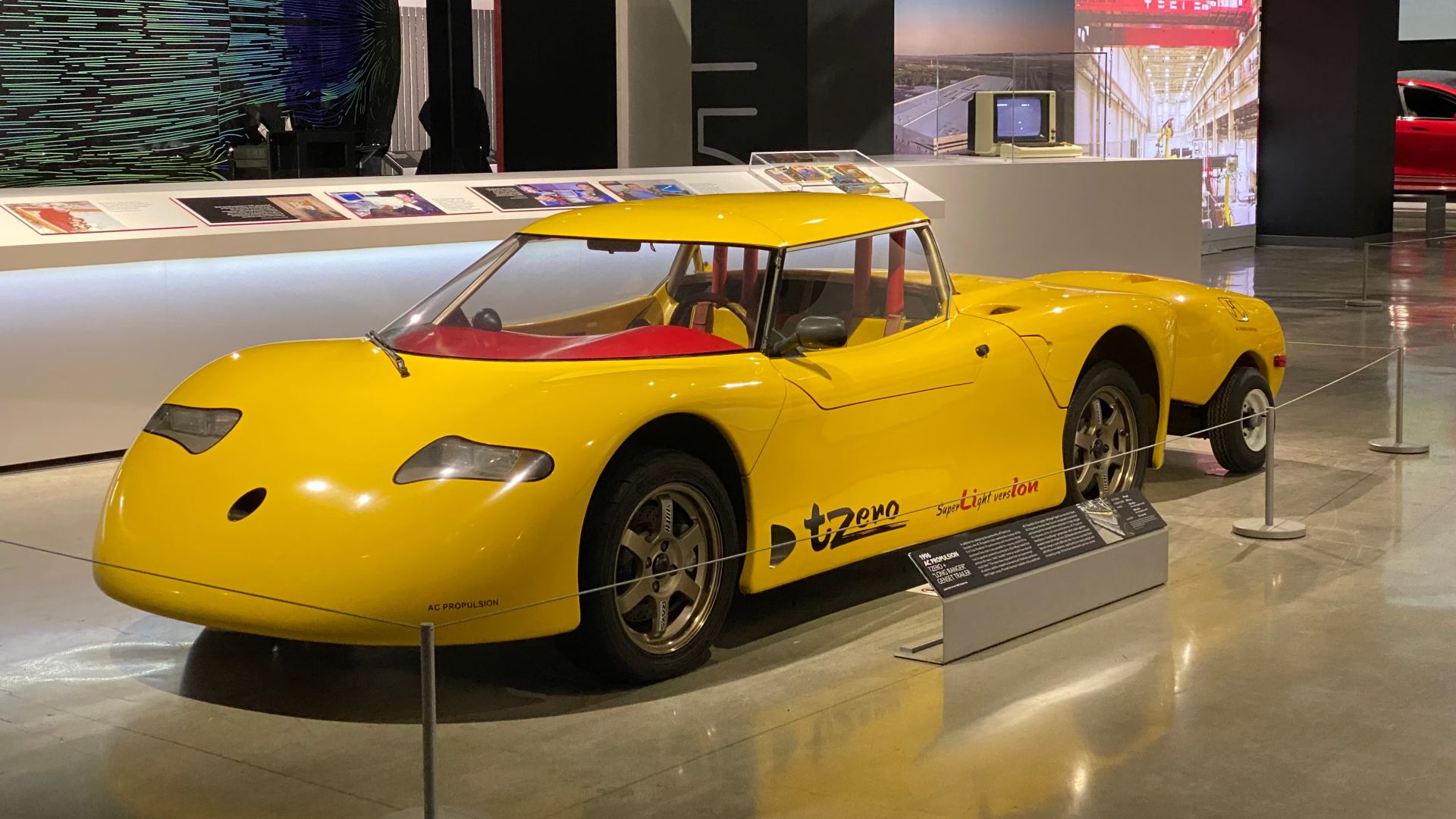 Yellow 1996 AC Propulsion Tzero