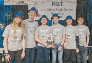 Members of the Northfield 8th Grade Robotics team are (from left) Madelyn Holley, Collin Biehl, Gavin Lester, Nate Hodson, Preston Moore and Karsen Brown. Not pictured are coach Matt Hodson and assistant coaches Aaron Holley and Sheryl Hodson. Photo provided