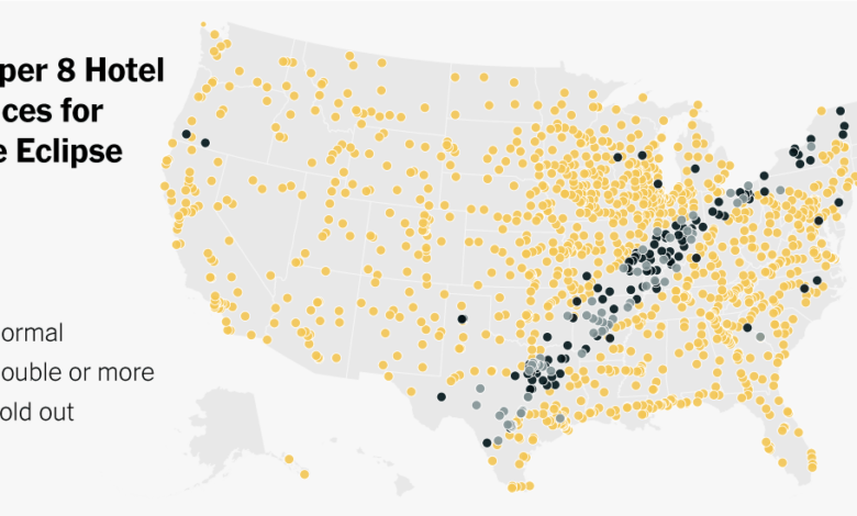Eclipse’s Path Is Also Leaving a Trail of High Hotel Prices Eclipse’s Path Is Also Leaving a Trail of High Hotel Prices