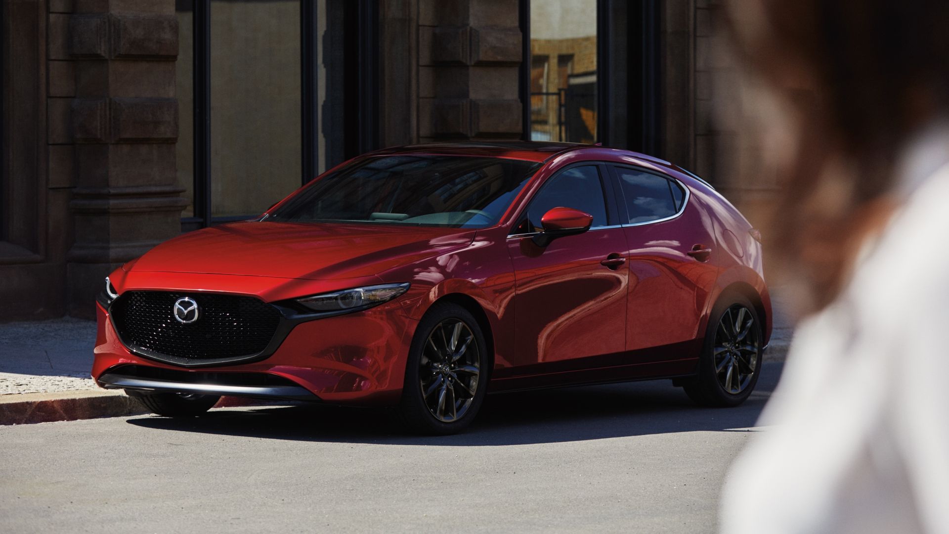 2024 Mazda 3 front 3/4 exterior shot