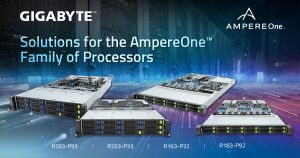 GIGABYTE Introduces New Servers for Cloud Native Deployments on Arm Architecture with AmpereOne Family of Processors