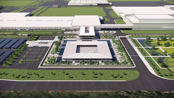 A rendering of Hyundai Motor Group’s electric vehicle factory in Georgia, the U.S.