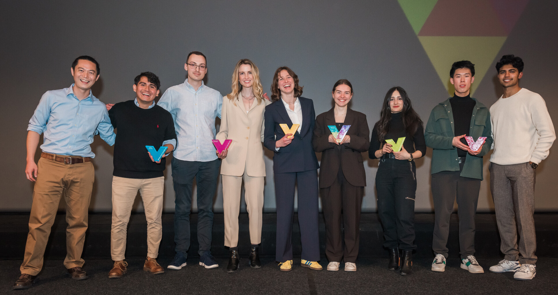 The five finalists in this year's Venture Catalyst Challenge with their awards.