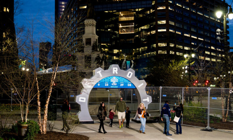 N.F.L. Draft Is Like Super Bowl for City of Detroit N.F.L. Draft Is Like Super Bowl for City of Detroit