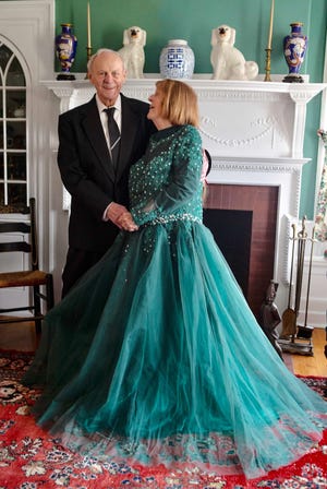 James and Virginia Comley host an open house at the Elijah Stearns Mansion in Bedford, Massachusetts