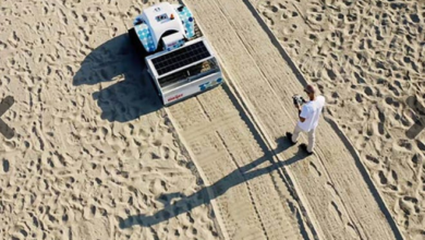 Robotic beach cleaner deployed to tackle Great Lakes plastic pollution