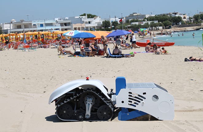 The BeBot, powered by batteries and solar energy with a three-hour maximum operational duration, is scheduled to operate twice a week from May to October on select beaches in Northern Michigan.