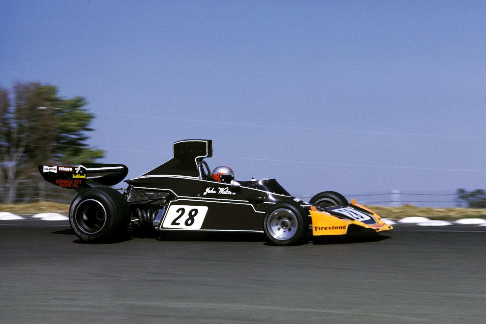 John Watson (GBR) Brabham BT 44 finished fifth in the final GP for the Hexagon-Goldie team.