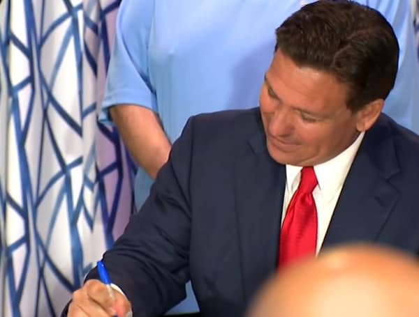 Florida Gov. DeSantis Signing HB 1365 (File)