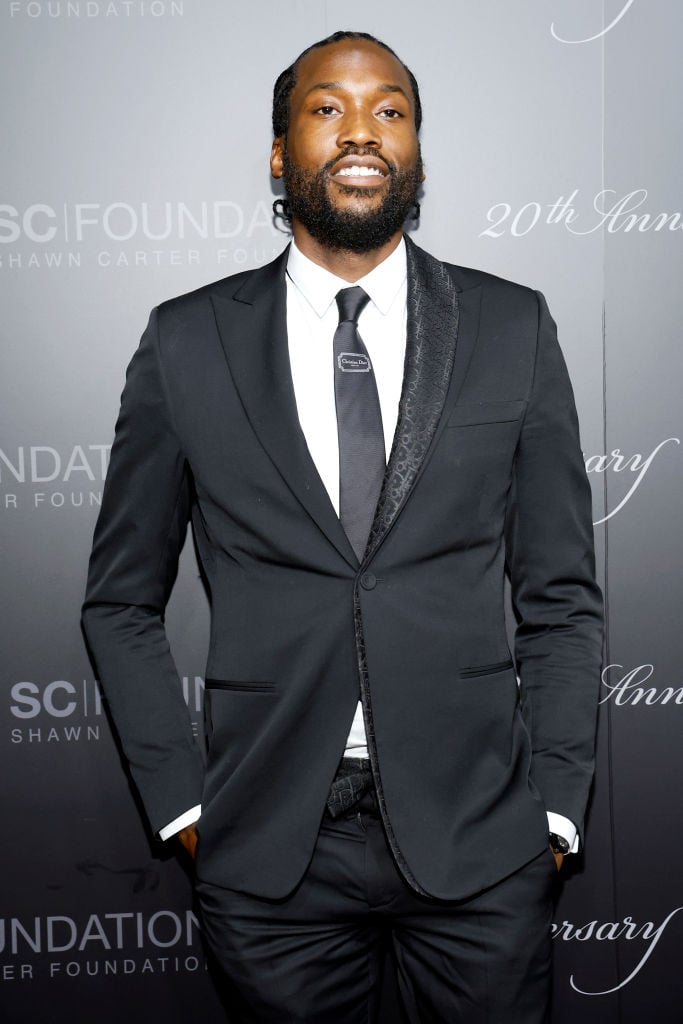 NEW YORK, NEW YORK - JULY 14: Meek Mill attends the Shawn Carter Foundation 20th Anniversary Black Tie Gala at Pier 60 on July 14, 2023 in New York City. (Photo by John Lamparski/Getty Images for Roc Nation)