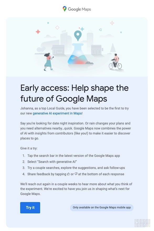 Google Maps generative AI experiment rolling out more widely and the results are mixed