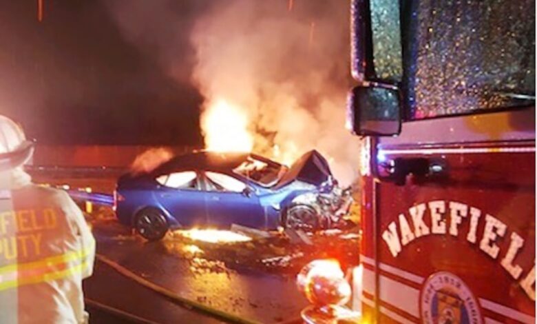 Electric vehicle fires rare, but too hot to fight Electric vehicle fires rare, but too hot to fight