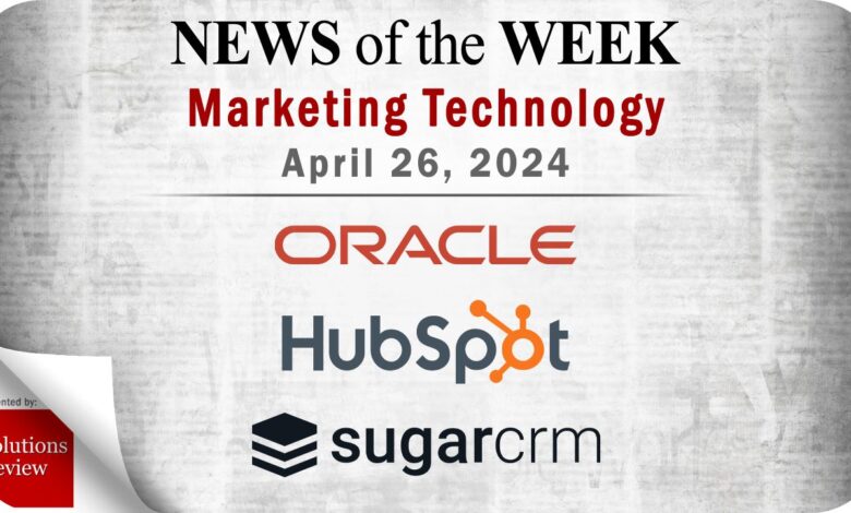 Updates from Oracle, HubSpot, SugarCRM, and More Updates from Oracle, HubSpot, SugarCRM, and More