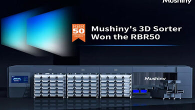 Mushiny Intelligent 3D Sorter receives RBR50 award for logistics innovation