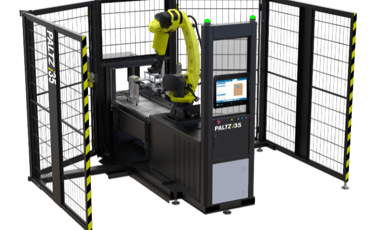 Industrial Robotic Palletizing Work Cell From: beRobox Industrial Robotic Palletizing Work Cell From: beRobox