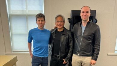 Nvidia CEO hand-delivers world’s fastest AI system to OpenAI, again — first DGX H200 given to Sam Altman and Greg Brockman