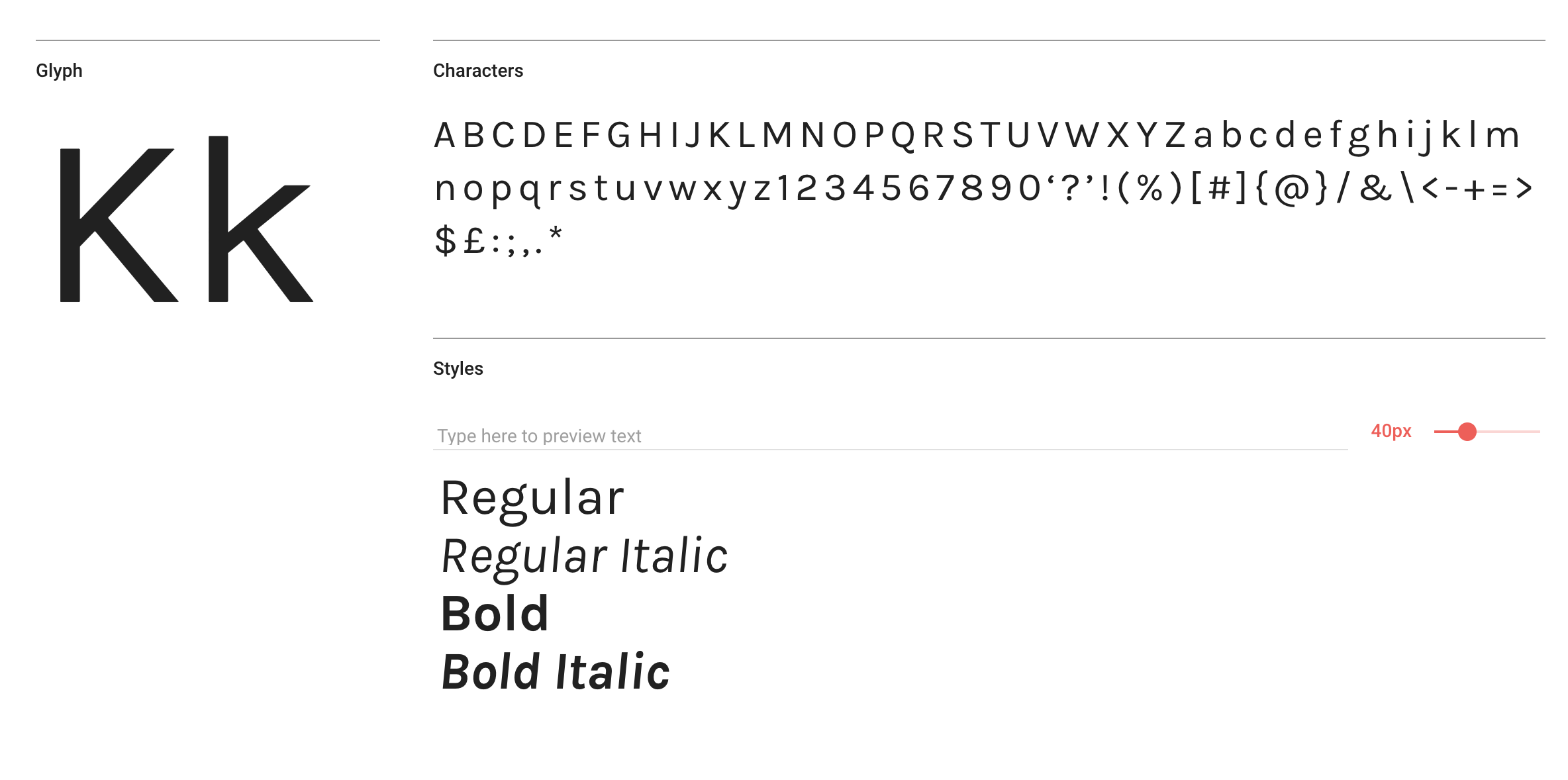 Karla web font