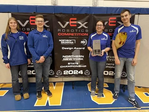 Oswego County TodaySCCS Co.R.E Team earns fifth Design Award on the road to VEX Robotics World Championship Oswego County TodaySCCS Co.R.E Team earns fifth Design Award on the road to VEX Robotics World Championship
