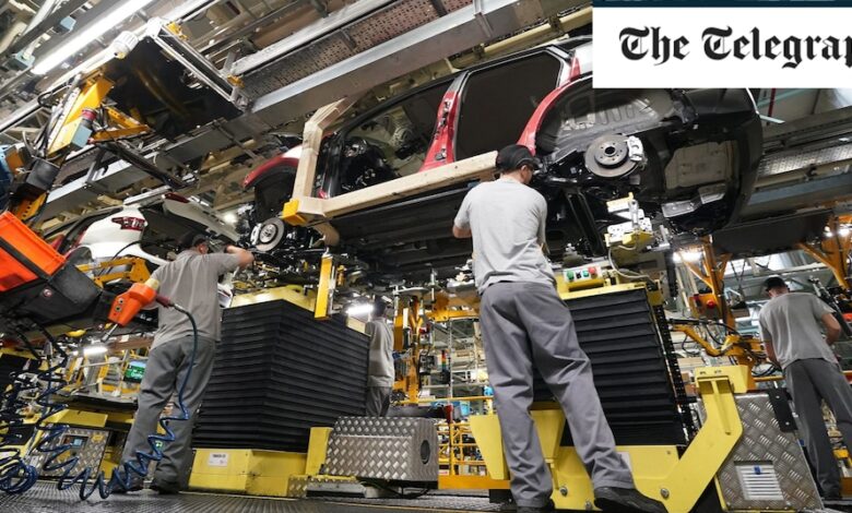 British vehicle production plunges as factories pivot to electric cars British vehicle production plunges as factories pivot to electric cars