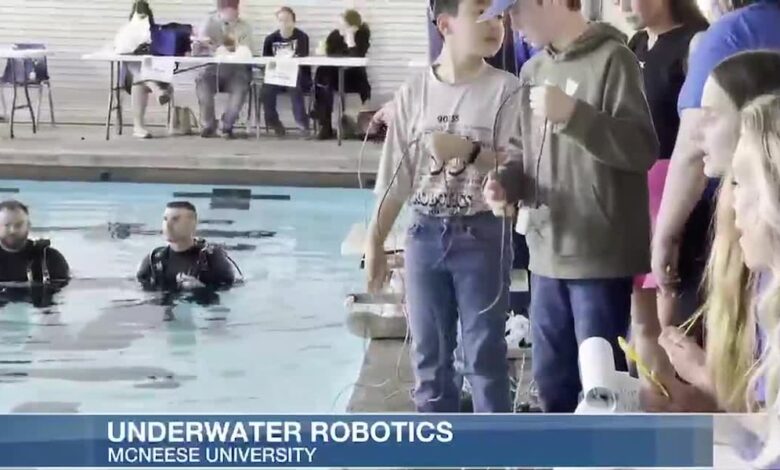 Underwater robotics competition hosted at the McNeese natatorium. Underwater robotics competition hosted at the McNeese natatorium.