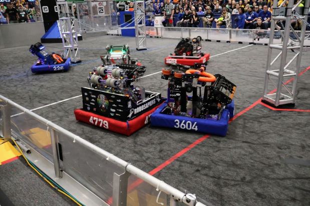 After the qualification matches had ended, the RoboSapiens secured 11th place. (Courtesy of Roy Miodonski)