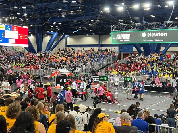 The 2024 FIRST Championship FIRST Robotics Competition have the best-of-the-best teams from not only around the United States, but also from around the world. (Courtesy of Roy Miodonski)