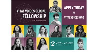 New Vital Voices Global Fellowship – Social Entrepreneurship Pillar