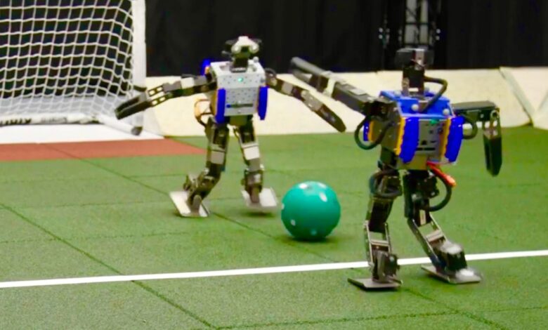 Watch derpy robots show off their soccer skills thanks to new AI training method Watch derpy robots show off their soccer skills thanks to new AI training method