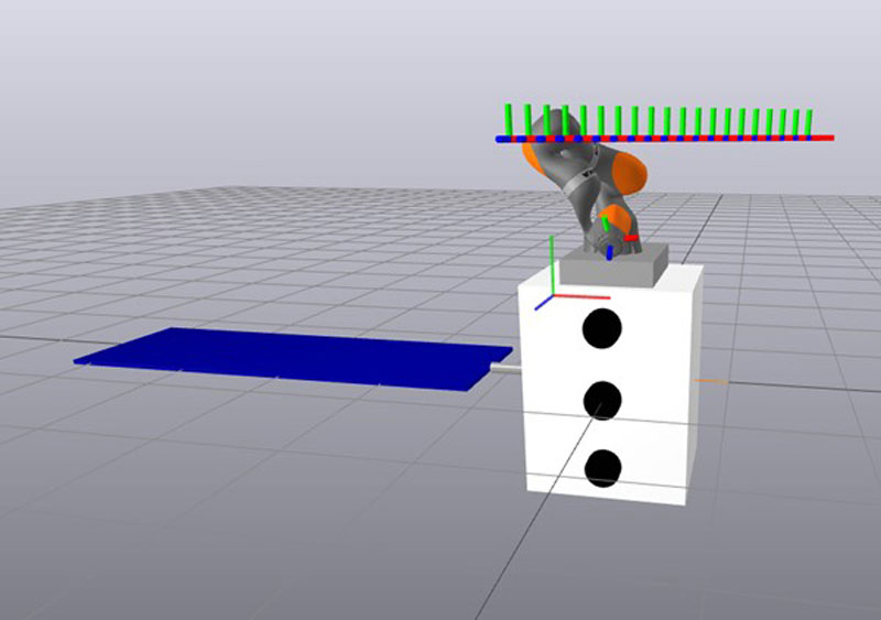 SwRI built an air-bearing table to mimic microgravity to evaluate robotic movement models