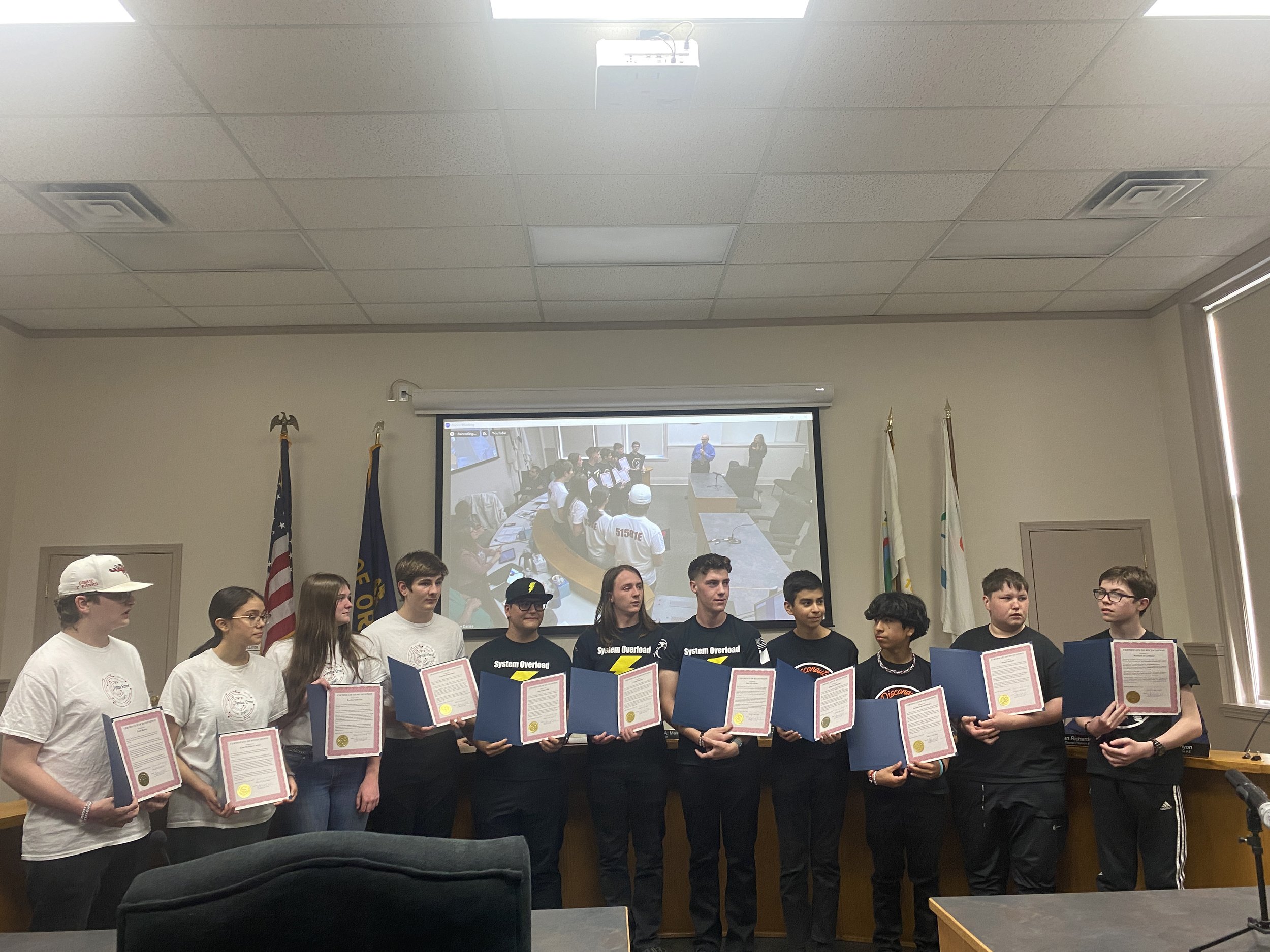 City of TD Honors Robotics Champs before trip to World Competition