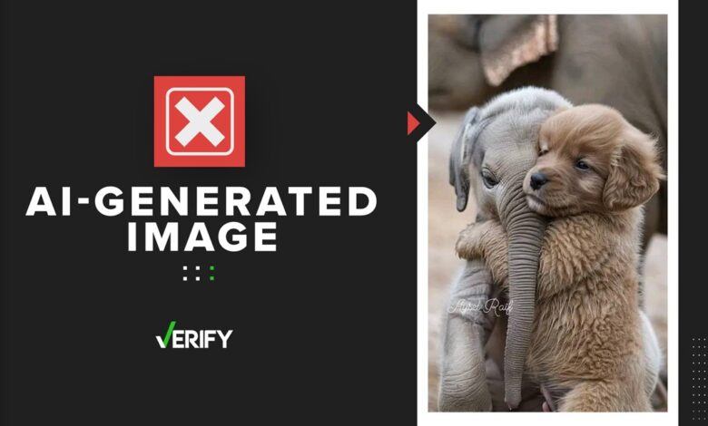 Generative AI used to create viral puppy and baby elephant pic Generative AI used to create viral puppy and baby elephant pic