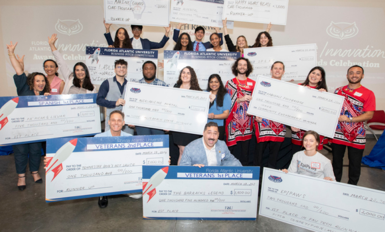 Aspiring Entrepreneurs Win Big at FAU’s Business Pitch Competition Aspiring Entrepreneurs Win Big at FAU’s Business Pitch Competition