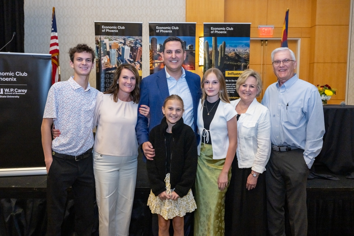 David Jackson with his family