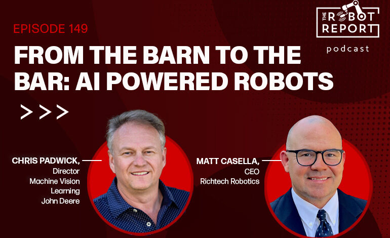 From the barn to the bar: AI powered robots From the barn to the bar: AI powered robots