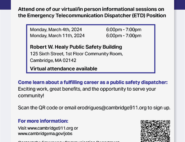 Emergency Telecommunication Dispatcher Information Session
