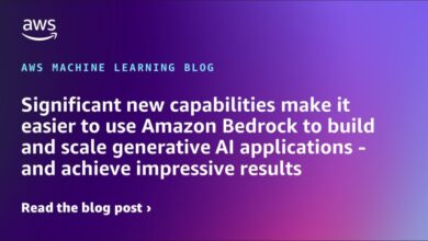 Significant new capabilities make it easier to use Amazon Bedrock to build and scale generative AI applications – and achieve impressive results