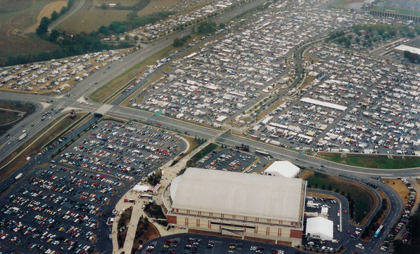 Aerial view of Hershey Fall Meet from 2005