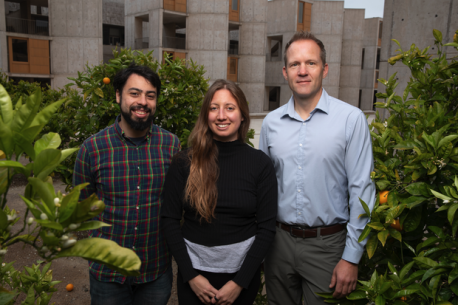 From left: Talmo Pereira, Elizabeth Berrigan, and Wolfgang Busch.