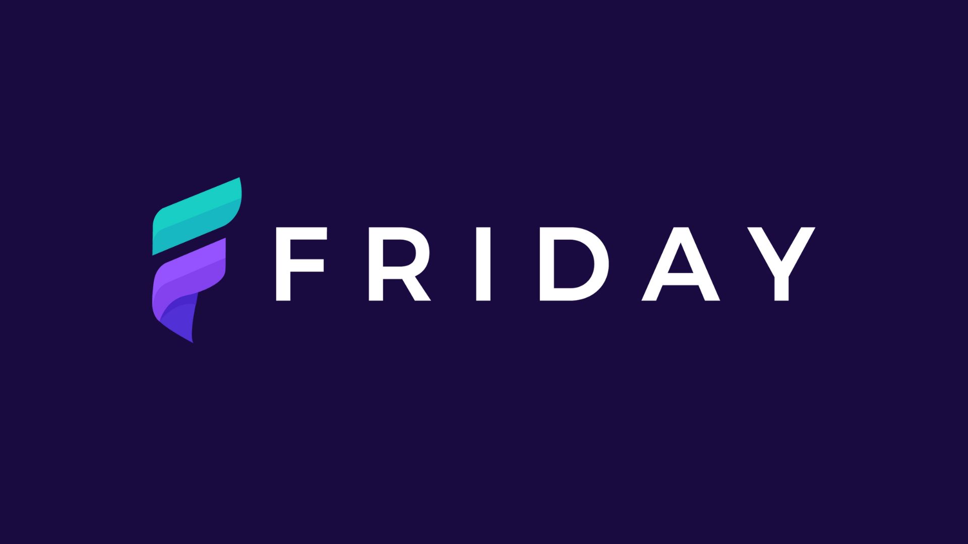 Friday website builder logo in white