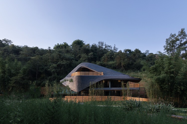 Linpan Cloud Eye: Chengdu Dayi Rural Neighborhood Center / Archi-Union Architects - Exterior Photography, Windows, Forest